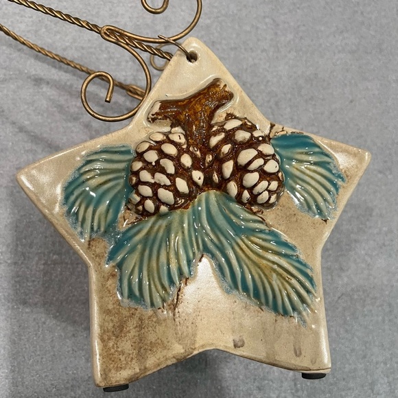 Star-Shaped ceramic Plant pot Holiday Ornament Holder EUC - Picture 2 of 6
